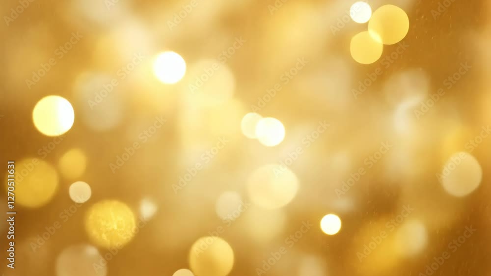 Poster golden sparkle and glitter dust background with soft bokeh light effect for festive and elegant desi