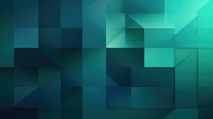 Fototapeta premium geometric green blue gradient background