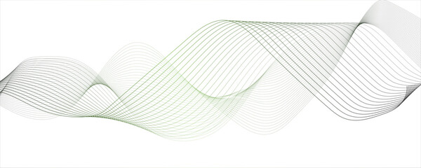 Abstract wave element for design. Digital frequency track equalizer Stylized line art background. business background lines wave abstract stripe design black and green design.