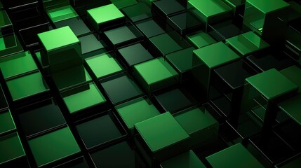 simplicity green black abstract