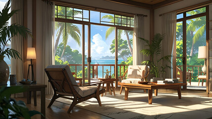 Obraz premium interior of a restaurant