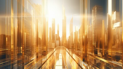 architecture gold futuristic