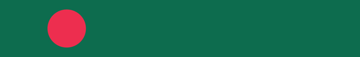 Flag of Bangladesh. Bangladesh long banner flag digital vector illustration