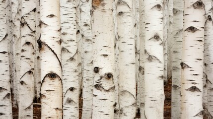 tree white birch trees