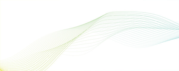 Abstract green  blend curve flow vector stripe digital technology isolated geometric futuristic wave  digital Stylized line art background Modern creative wave lines glowing moving sound. 