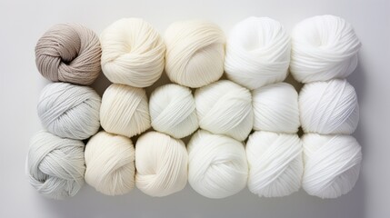 gradient white yarn