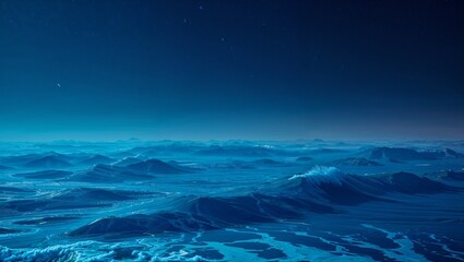 Fototapeta premium blue sky and sea at night time