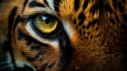 piercing orange eyes