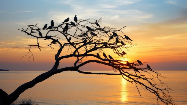 ocen bird in a tree