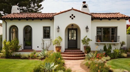 creamy stucco house exterior