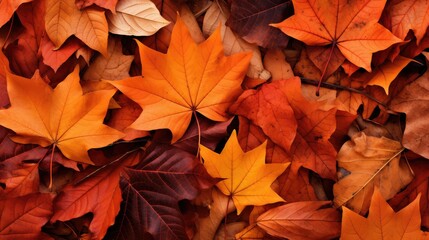 Fototapeta premium foliage fall leaves yard