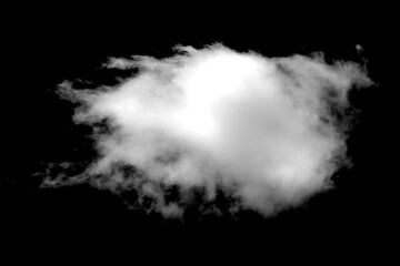 Floating Dream: A picturesque cloud floats gracefully across a deep black backdrop, its soft textures and intricate forms creating a visual narrative of peace and contemplation. 