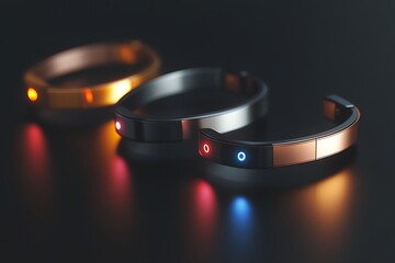Sleek Modern Wearable Technology Bracelet