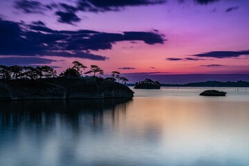 松島馬の背朝日