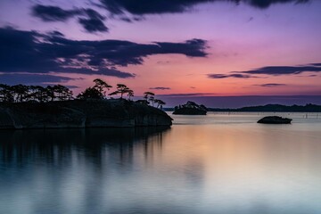 松島馬の背朝日