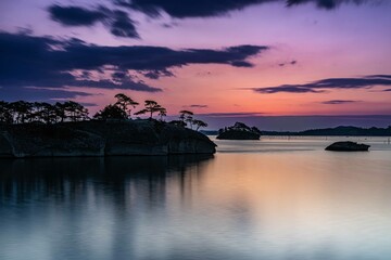 松島馬の背朝日