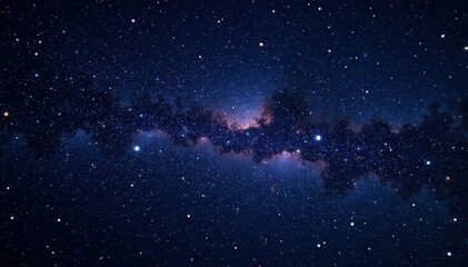 Fototapeta premium Intensely dark sky, countless sparkling stars , heavens, space