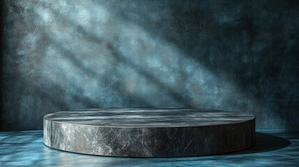 Dark Marble Podium, Studio, Sunlight, Display