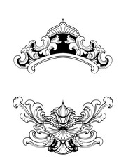 vintage floral frame