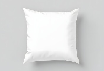 Pillow mockup in front view. Design element for spa, brands, salons. Decorate bedroom, living room. Design template for your graphics. Pillow decoration of cotton feather. 3d rendering
