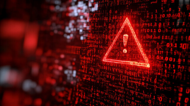 Critical alert, System breach detected within binary code framework
