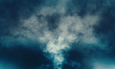 Empty fog room with floor Abstract stage of dark room concrete floor stage background