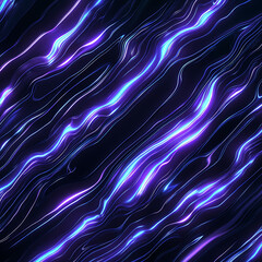 Fototapeta premium Abstract Glowing Wavy Lines Dark Background Texture Modern Design Cyberpunk Style Backdrop