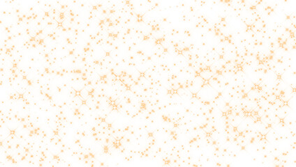 Glowing shine starry light bright glitter particles effect isolated on transparent background.