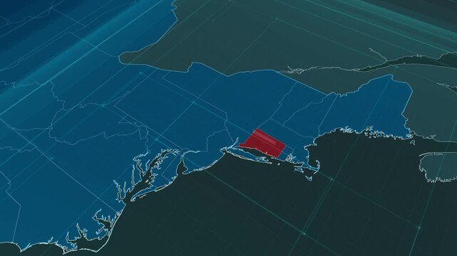 Zoom in to the map of Connecticut state, with text and textless