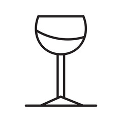 Classic wine glass vector icon. filled flat sign for mobile concept and web design. Wine Glass glyph icon. Symbol, logo illustration. Vector graphics
