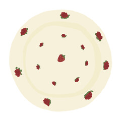 red apple on white background