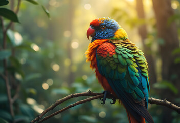 Obraz premium Wings of Radiance: The Vivid Beauty of Nature
