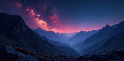 Vast, star-speckled expanse, infinite darkness , cosmic, space, celestial