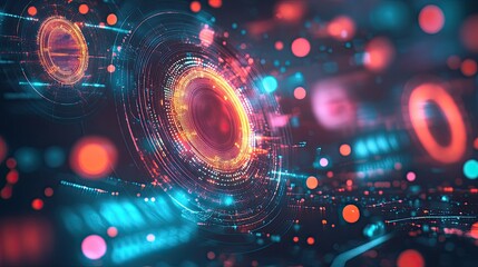 Obraz premium image of abstract technology background