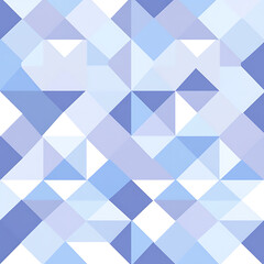 Fototapeta premium Abstract Mosaic Pattern with Cool Blue and Lavender Tones for Digital Backgrounds or Surface Design