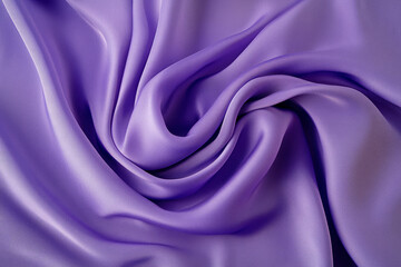 Obraz premium Smooth flowing purple satin fabric with elegant folds and soft texture