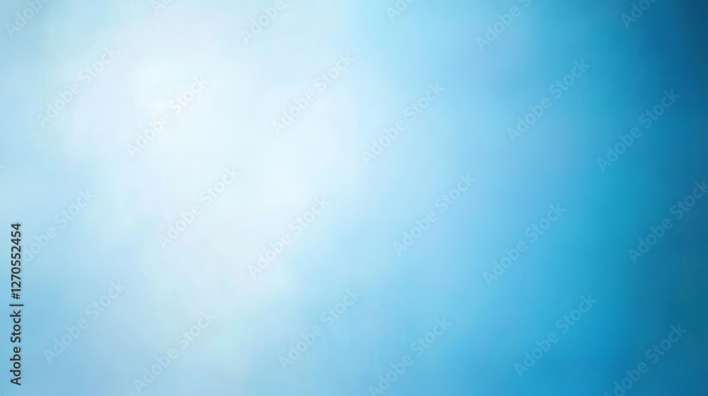 Poster soft blue gradient background with subtle light effects for creative design and digital use