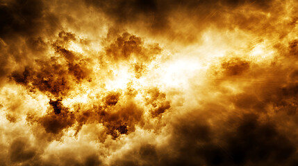 Apocalyptic Sky with Light and Ominous Clouds Threatening Atmosphere Cinematic Environment