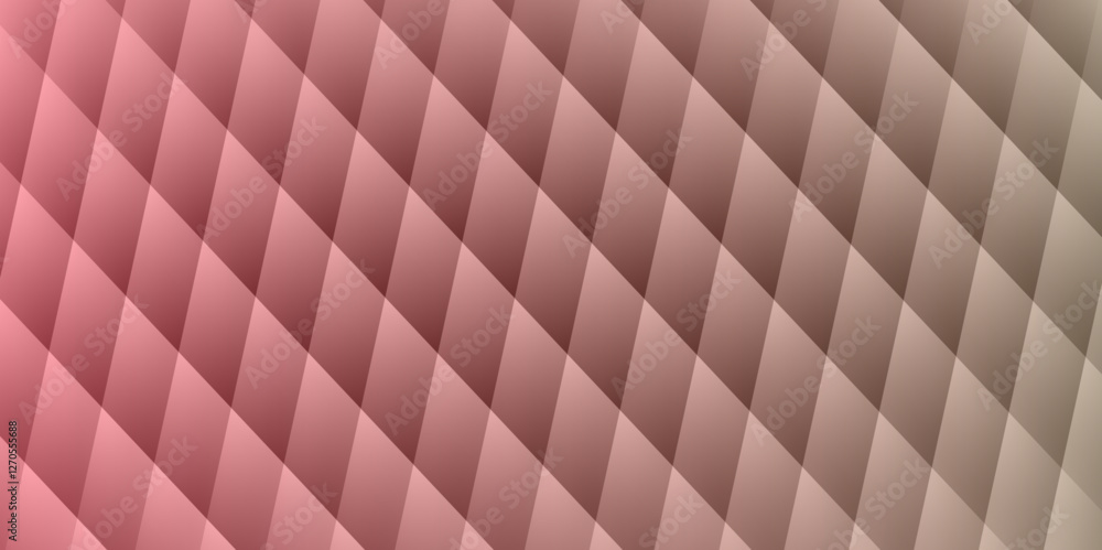 Aufkleber abstract color low-polygons generative art background illustration. vibrant red diamond pattern with