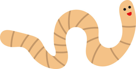 worm vector illustration