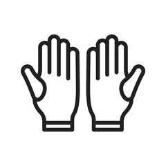 Gloves icon vector image. Suitable for mobile apps, web apps and print media.
