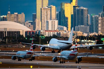 Airplane from Miami International Airport