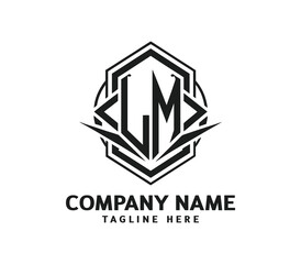 Fototapeta premium LM Modern Monogram Logo - Stylish and Sophisticated Letter Logo for Branding