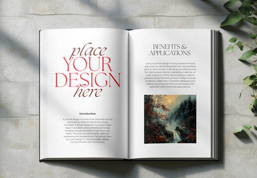 Magazine, Editorial, Brochure, and Open Book Spread Mockup: Comprehensive Design Preview