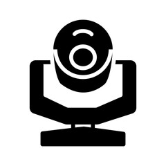 Vector solid black icon for Gobo head