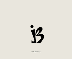 Letter "B" vector logo. Abstract person silhouette. Creative business logotype design. © ANik