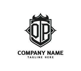 Fototapeta premium OP Modern Monogram Logo - Sleek and Professional Letter Logo for Branding