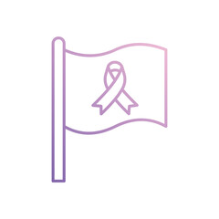 Flag  icon isolated on a white background. Vector illustration.