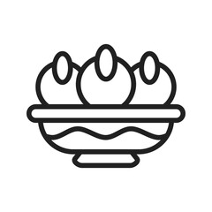 Mathri icon vector image. Suitable for mobile apps, web apps and print media.