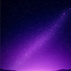 Obraz premium Celestial Purple Nebula Night Sky Display of Stars Constellations and Cosmic Dust Light Year Journey